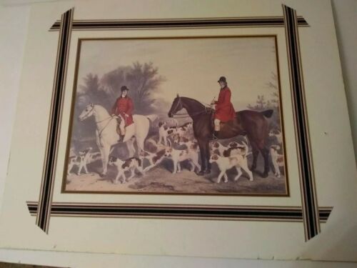 Brackles by Hound English Hunting Scene Horses Hounds Print No Frame
