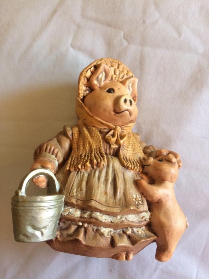 MOTHER PIG CERAMIC FIGURINE