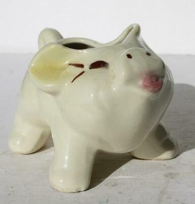 Pig Creamer Small Planter Figurine Ceramic-Pottery Hand Painted Vintage Adorable