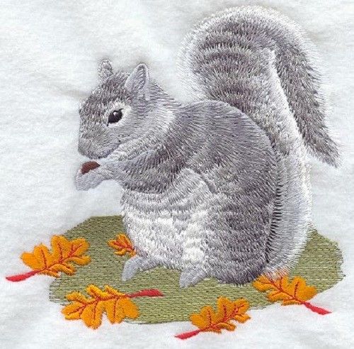 Embroidered Fleece Jacket - Grey Squirrel H1565 Sizes S - XXL