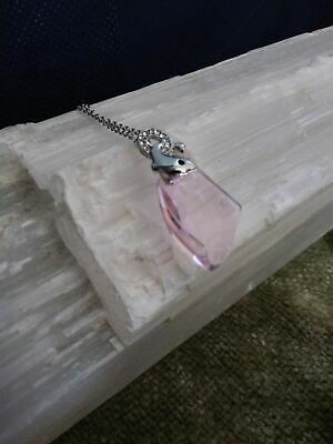 Brilliant Dolphin Pink Crystal Pendant Necklace Made With Swarovski Elements
