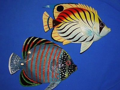 (2) Tropical Fish Christmas Gift, Realistic Moisture Resistant, 12