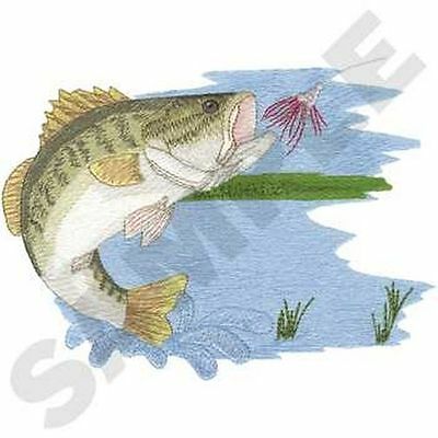 Bass, Largemouth Bass, Fish, Embroidered Path 8