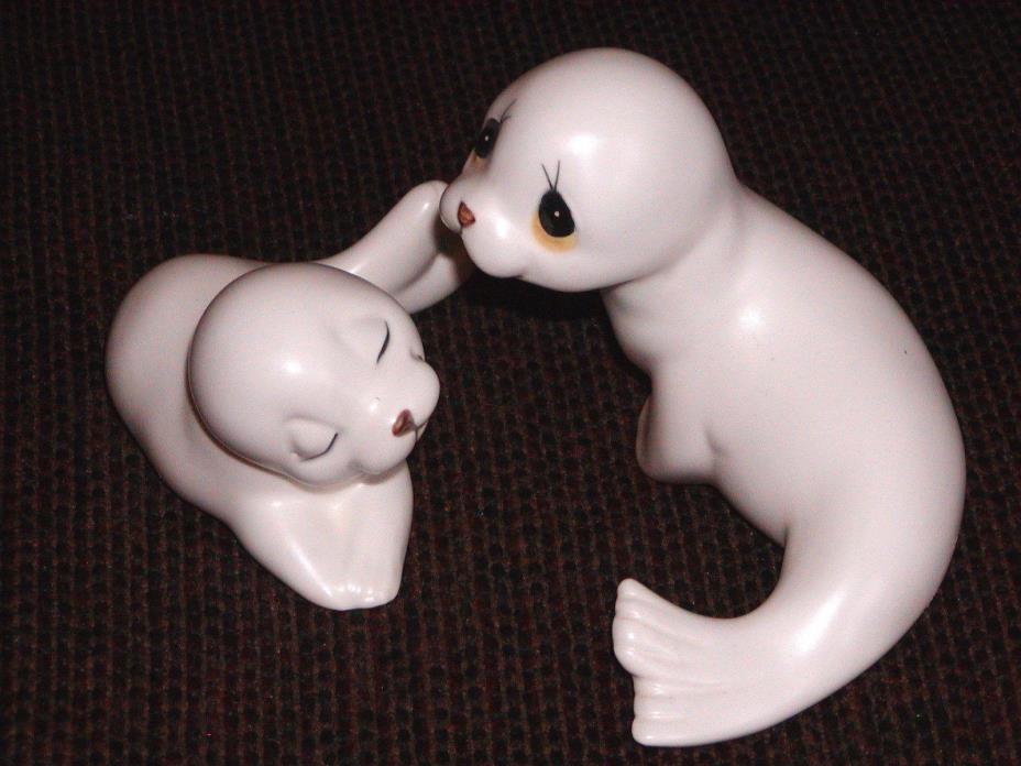Mother Seal & Pup Figurine, Made In Mexico by OXFORD