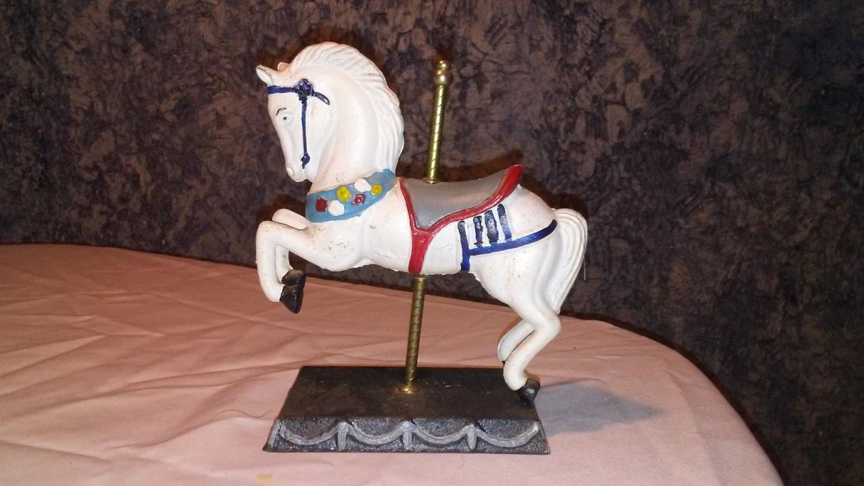 Metal Horse Carousel 7 1/2