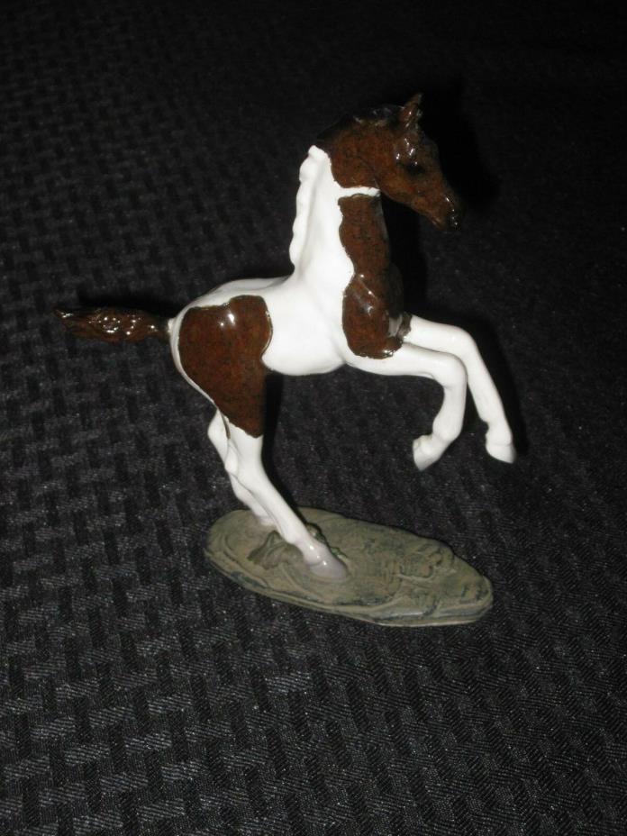 Big Sky Carvers Stonecast Collection Horse Sculpture Filly Paint rearing colt