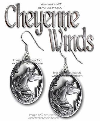 CHEYENNE WINDS HORSE EARRINGS - RODEO COWGIRL HORSES EQUESTRIAN GIFT FREE SHIP *