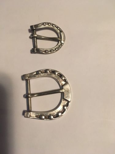 Edward H. Bohlin Sterling Silver Buckles  for concho belt