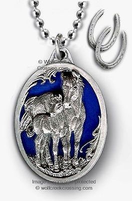 HORSES SUMMER WINDS NECKLACE - MARE FOAL HORSE EQUESTRIAN JEWELRY RODEO COWGIRL*