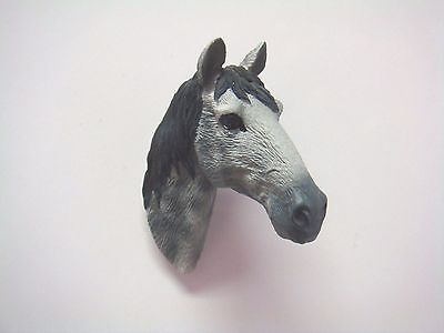 DAPPLE GRAY HORSE HEAD KITCHEN REFRIGERATOR MAGNET