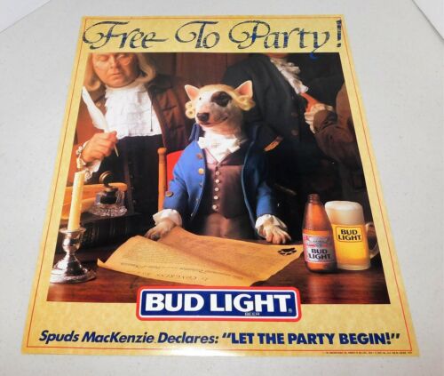 Budweiser Bud Light Spuds MacKenzie 1987 