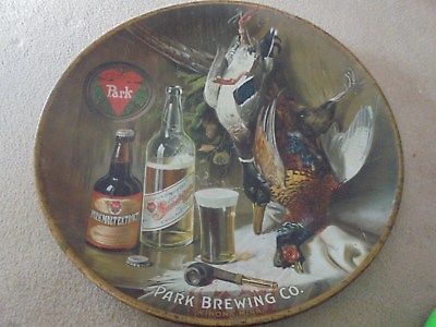 Vintage Rare Park Brewing Co., Winona, Minn. Beer Charger Sign Hamms Grain Belt