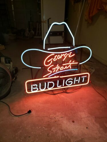George Straight Bud Light Neon Sign