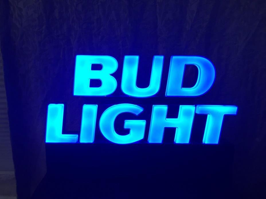 Vintage 1991 Budweiser Bud Light Advertising Beer Sign Light Made in USA mancave