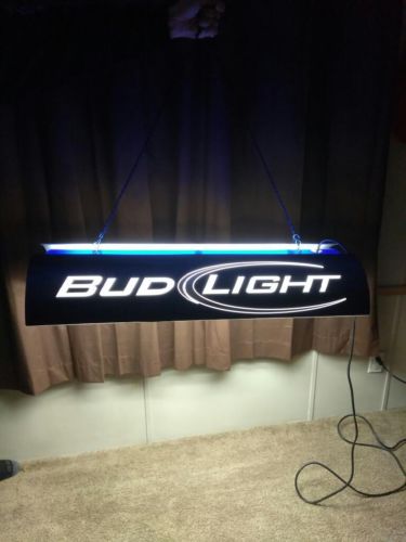 Bud Light Adverstisement Pool Table Light Man Cave Rare WORKS GREAT