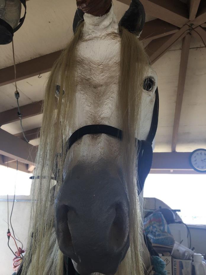 UNICORN LIFE-SIZE HORSE SCULPTURE HAND-CRAFTED BY LOCAL TUCSON ARTIST.