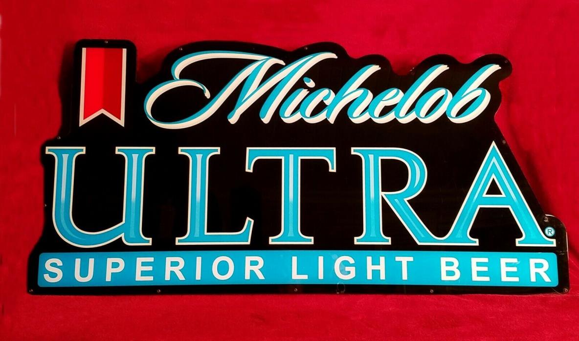 Michelob Ultra Light Beer Sign Led Opti Neo Bar Large 33 x 16 Read Description