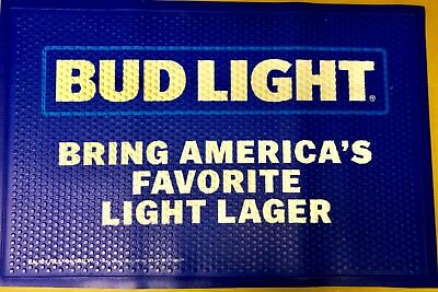 BUD LIGHT BRING AMERICA'S Rubber Floor Mat - USA Quality - NEW in BOX - 36