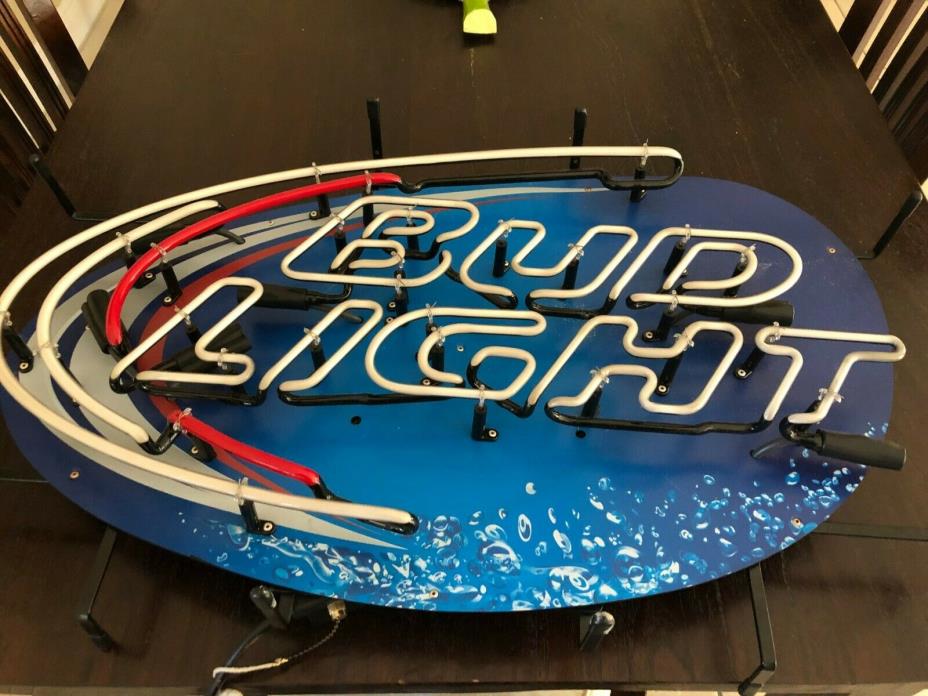 NEW Bud Light Prestige Led Opti Neo Neon Beer Bar Sign Light Man Cave Budweiser