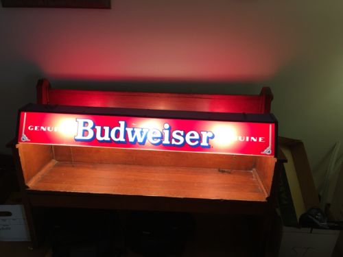 Vintage Budweiser Pool Table Light