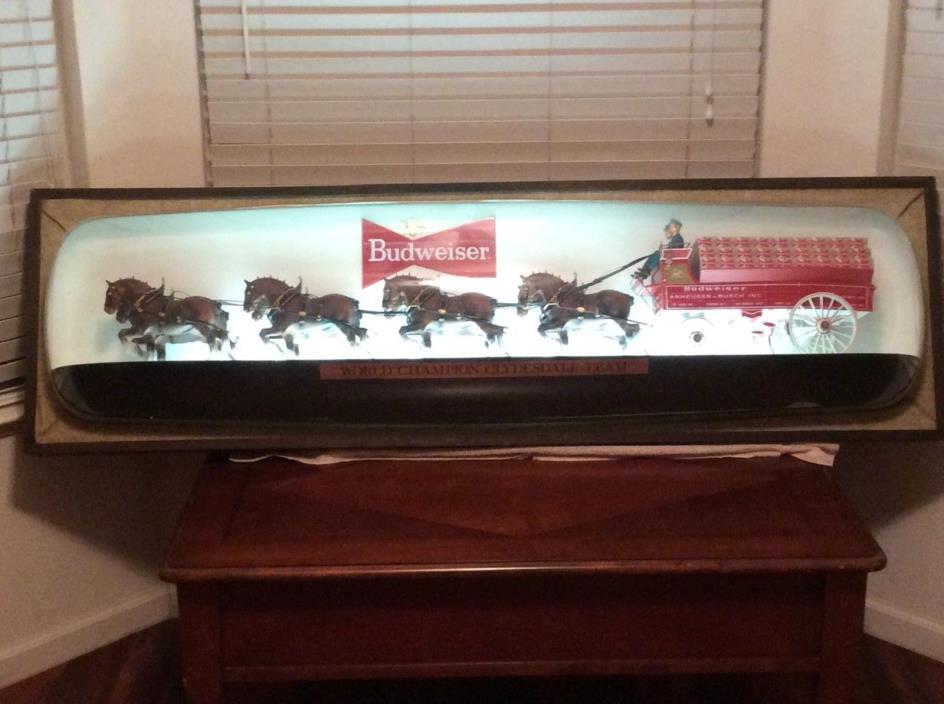 Vintage Budweiser Clydesdale sign