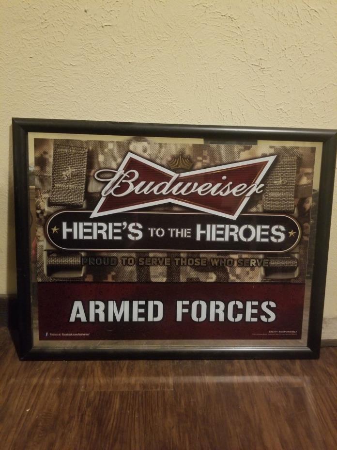Budweiser armed forces sign