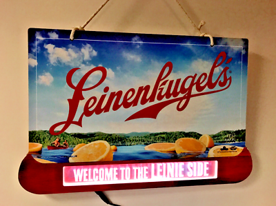 Leinenkugel's Summer Shandy LED Flip Sign Welcome To The Leinie Side NEW In BOX