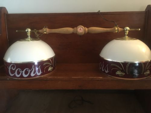 Vintage Coors And Coors Light Pool Table Lights