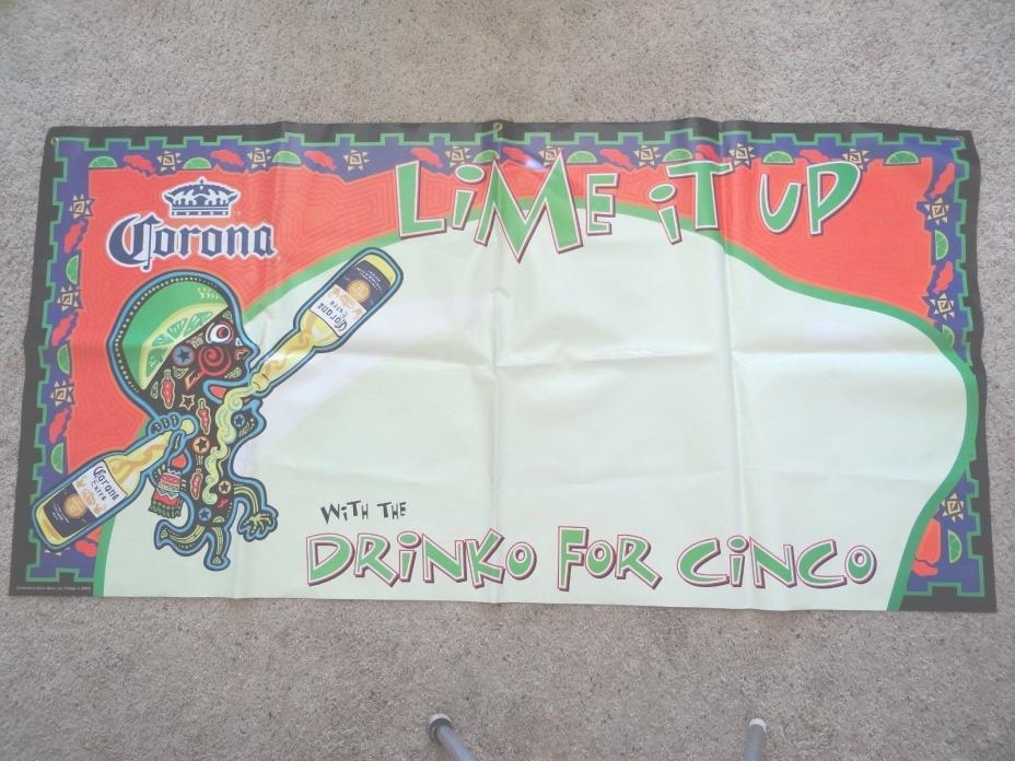 CORONA EXTRA IMPORTED MEXICAN BEER LARGE BANNER SIGN CINCO de MAYO NOT USED