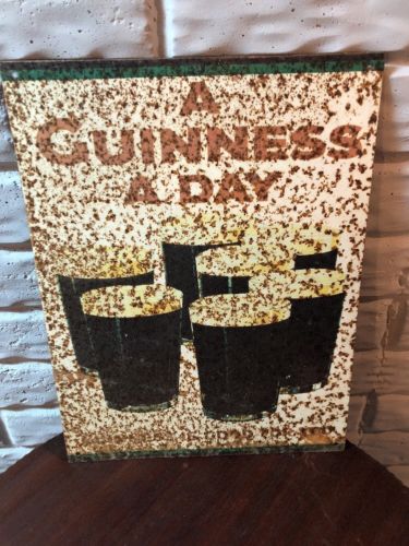 Vintage Guinness Beer Sign 11x14