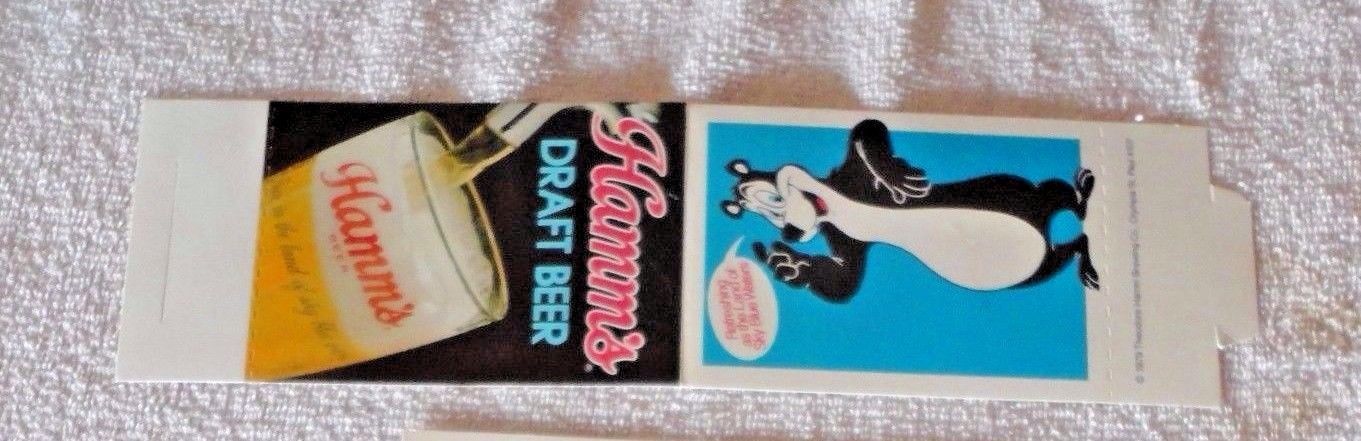 1979 HAMM'S DRAFT BEER TABLE TENT ADVERTISING with BEAR  UNUSED