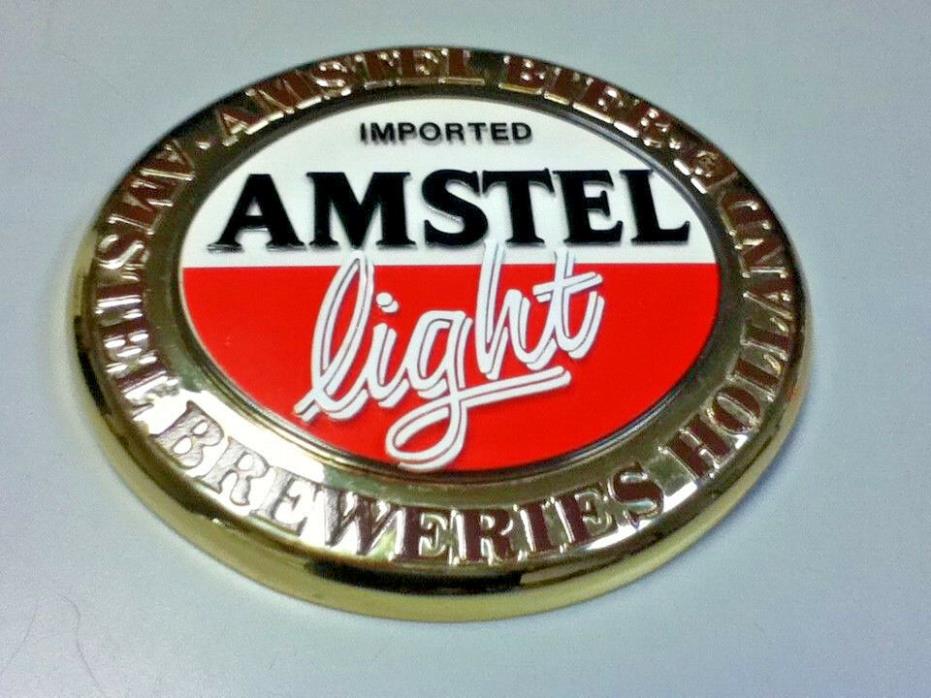 Amstel light beer sign imported holland breweries vintage old wall tacker bier