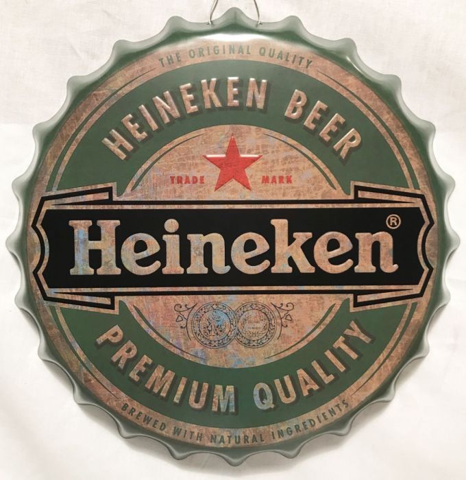 Heineken Bottle Cap Shaped Sign # 16