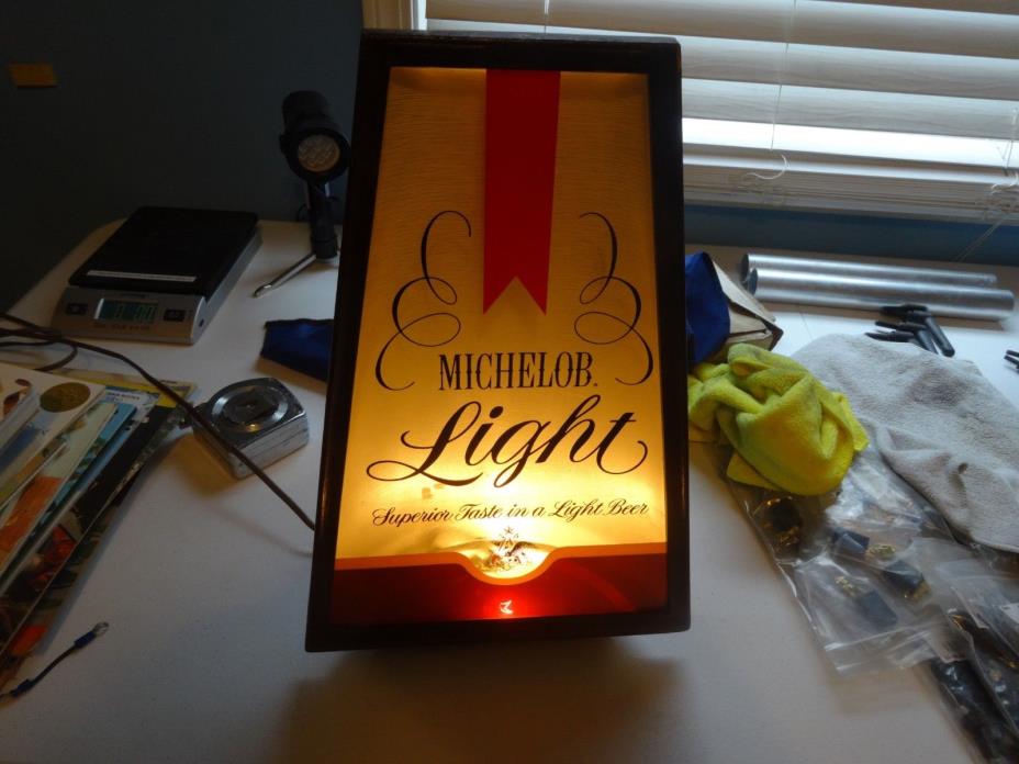 Vintage 1978, Michelob Light, Superior Taste in a Light Beer / Sign
