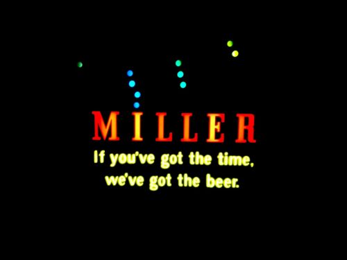 Miller High Life Beer Sign Light Bar 