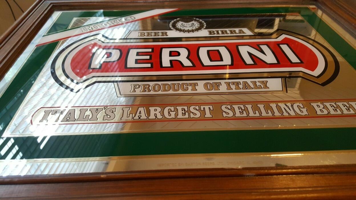 PERONI BEER ITALY BAR PUB SIGN MAN CAVE MIRROR SIGN