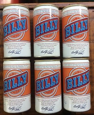 6 Old Utica NY Billy Beer Cans West End Brewing Co  Advertising Breweriana