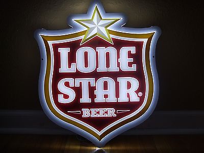 LONE STAR LED BEER BAR SIGN MAN CAVE LIGHTED LONESTAR