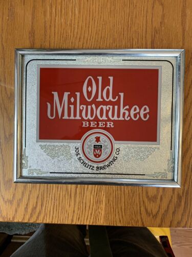 old milwaukee beer sign Foil  Vintage 8x10