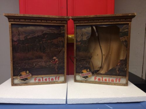 Falstaff Vintage Bar Signs Lot Of 2, AS-IS