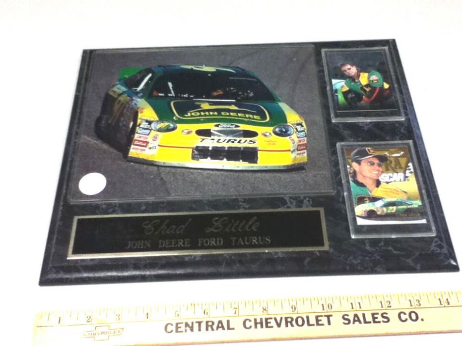 Chad Little John Deer Ford Taurus racing Nascar card photo plaque race car IP7