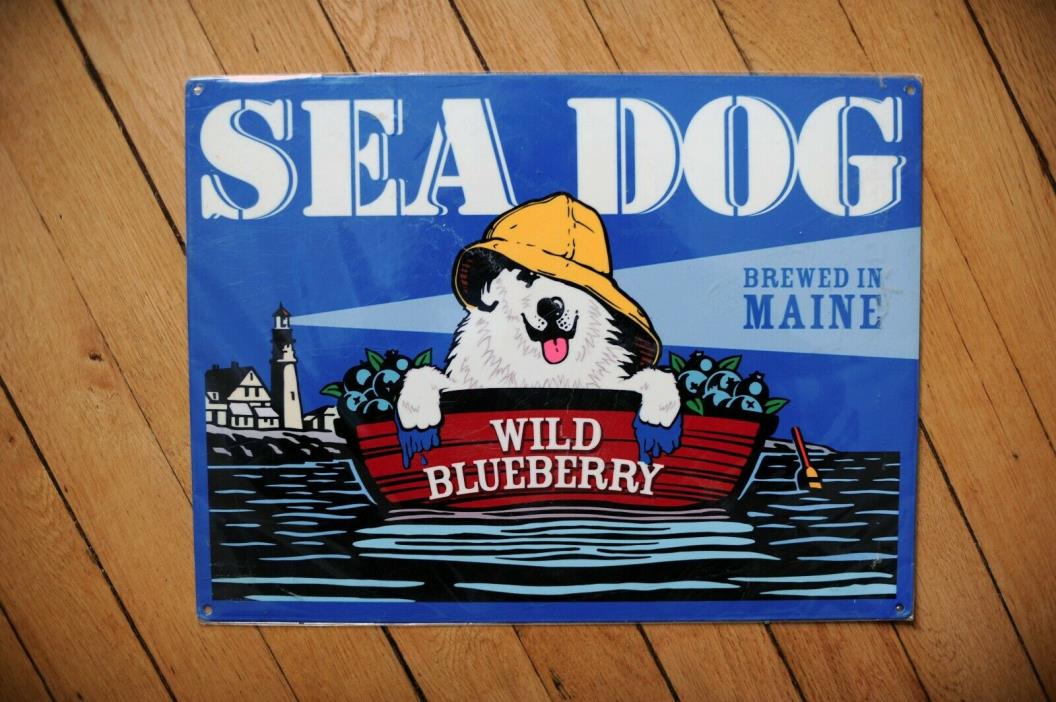 Sea Dog Wild Blueberry Metal Sign Still in Plastic Never Used16