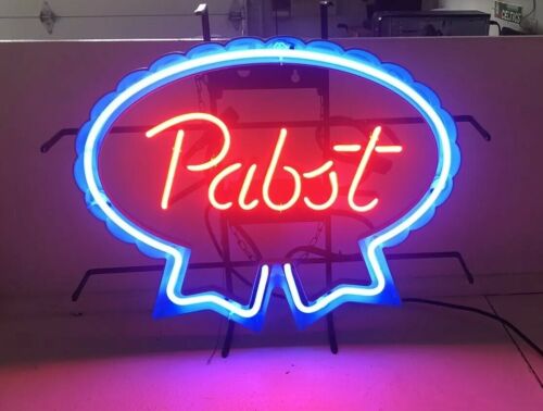 Vintage Pabst Blue Ribbon Beer Neon Sign Bar