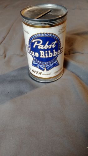 Vintage advertising Pabst Blue Ribbon Milwaukee Beer Coin Piggy Bank