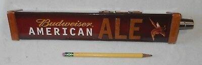 Budweiser American ALE Keg Tap Handle Bar Man Cave Wood Caps & Letters