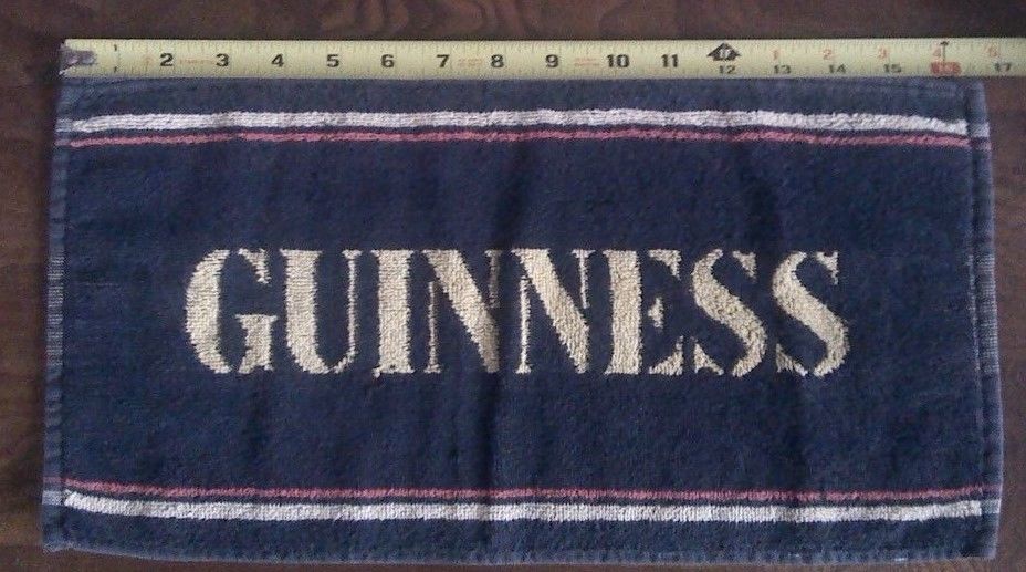 VTG Guinness Beer Towel - Pub Draught - Ireland - Good Condition 17