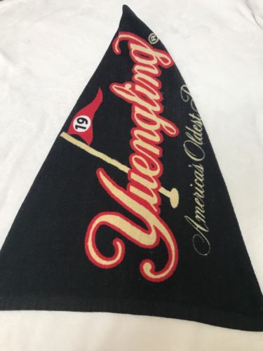 Yuengling Golf Towel 19th Hole Black Gold Red EUC America’s Oldest Brewery Gift