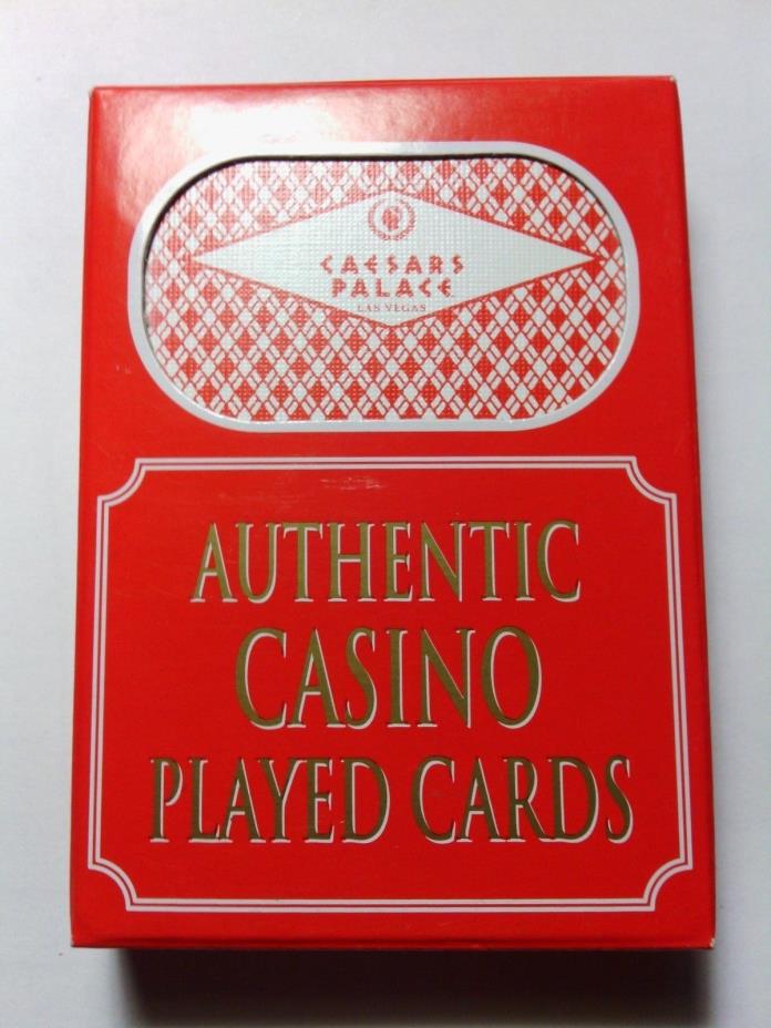 AUTHENTIC CASINO PLAYED  CARDS / CAESARS  PALACE