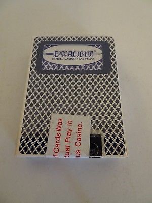 Vintage deck playing cards Excalibur Casino Las Vegas Casino sealed