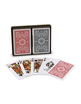 KEM Arrow Red and Blue Poker Size-Standard Index Playing Cards Pack of 2